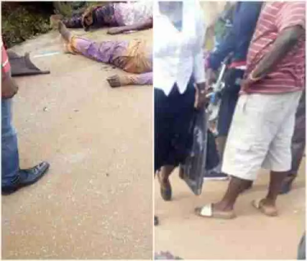 Man And Wife Heading Home From Work Crushed To Death In Ekiti State (Graphic Photos)
